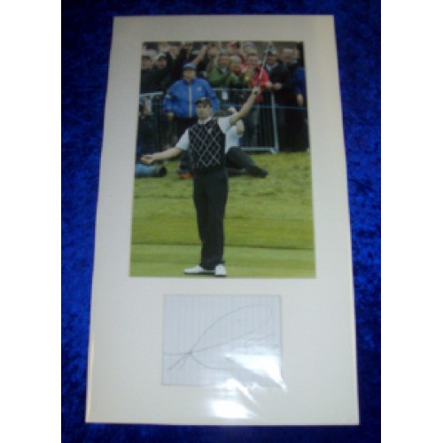 Ross Fisher Mounted Cut Signature With Photo!